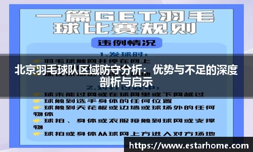 北京羽毛球队区域防守分析:优势与不足的深度剖析与启示